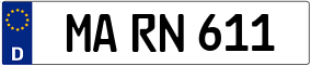 Trailer License Plate
